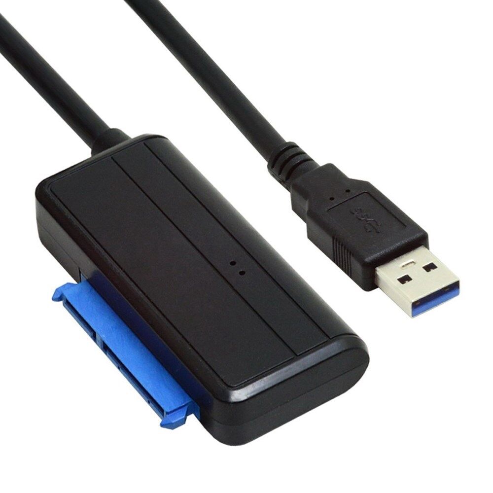 0,3 m USB 3.0 til SATA 22 ben adapterkabel til 2,5 3,5 harddisk SSD til stationær bærbar (ingen strømforsyning)