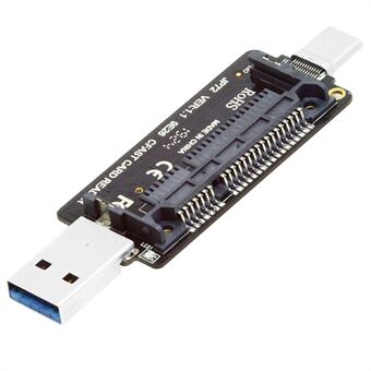 U3-039 USB3.0+USB-C to CFast 2.0 Card Adapter PCBA CFast Card Reader for Desktop Laptop Data Transfer Converter Support 10Gbps High Speed