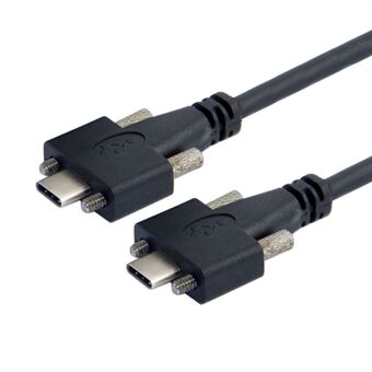 UC-046-2M 2m USB 3.1 Type-C dobbeltskruelåsning til låsning USB-C 10Gbps datakabel (M2-skrue)