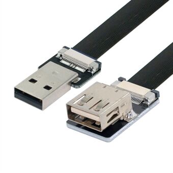 U2-044-BK-0.2M CN-011-MA/CN-011-FE/CN-019-0.2M for FPV/Disk/Scanner/Printer Extension Data Cord USB 2.0 Type-A Male to Female Flat FPC Cable