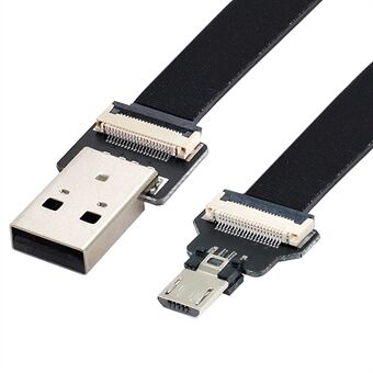 U2-045-BK CN-011-MA/CN-012-MA/CN-01 for FPV/Disk/Phone USB 2.0 Type-A Male to Micro USB 5Pin Male Data Cord Flat Slim FPC Cable