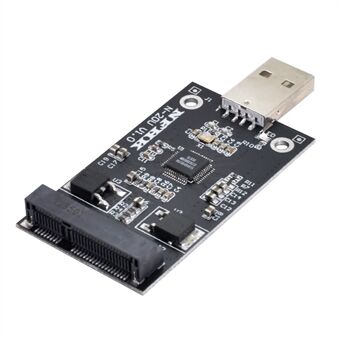 U2-008 Mini PCI-E mSATA til USB 2.0 eksternt SSD PCBA konverterkort uden etui