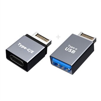 UC-010 2Pcs/Set Type-E Male to Type-C Female + Type-E Male to Type-A Female Converter USB 3.1 Adapter
