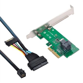 SF-024+SF-093 PCI-E 3.0 4.0 til SFF-8643 kortadapter og U.2 U2 SFF-8639 NVME PCIe SSD-kabel til bundkort SSD
