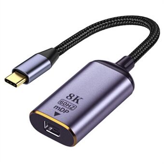 UC-006-M8K USB-C to Mini DP Cable Type-C Male to MINI-Displayport Female Cable Adapter Display 8K/60Hz UHD 4K Monitor Displays