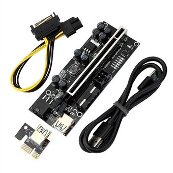 VER 010s Plus PCI-E X1 to PCIE X16 Adapter Board Extension Cable with 6pin Interface (Marquee Version)
