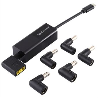 65W Type-C to 6 in 1 Power Supply Cord Computer Laptop Adapter