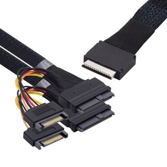SF-053-0.5M 50 cm OCuLink PCIe PCI-Express SFF-8611 8x 8-bane til Dual SFF-8639 U.2 4x SSD Data Active Cable