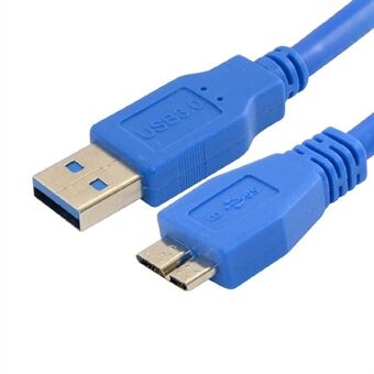 0,6 m USB 3.0-kabel A-han til Micro-B-opladerledning Forlængerkabel Harddiskkabel med 5 Gbps dataoverførsel