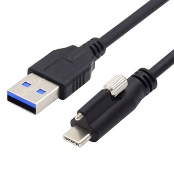 UC-045-2.0M 2m USB-A 3.0 Han til Type-C 3.1 Enkeltskrue Låsekabel Dataledning (uden Chip, M2-skrue)