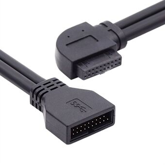 U3-082-LE venstrevinklet USB 3.0 20-pin bundkort bundkort forbindelseskabel 20 pin han til hun ledning 5 Gbps adapterledning