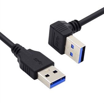 U3-069-UP 40 cm 5 Gbps kabel vinklet USB 3.0 Type-A han til lige 3.0 Type-A han dataledning