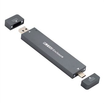 UC-057-2280MM Combo Type-C + USB3.0 to NVME M-key M.2 NGFF SATA SSD PCBA Case 2280 / 2242 / 2230mm RTL9210B Chipset