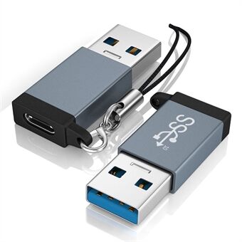 USB Male to Type-C Female Convertor Dual-Sided 10Gbps Data Transmission and Charging Function Adapter