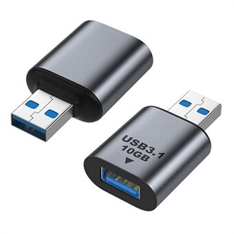 UC-082-AMAF USB 3.0 A Male to A Female Converter 10Gbps Fast Data Transmission Metal Shell Adapter Plug