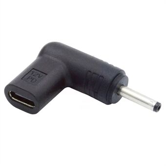 UC-090-3011MM Right Angled Connector USB 3.1 Type C Female to DC 12V Plug 90 Degree Adapter PD Emulator Trigger Converter, DC3.0*1.1mm