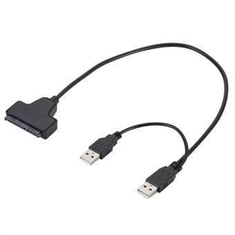 USB 2.0 til SATA Easy Drive-kabeladapter USB2.0 SATA til 7Pin+15Pin-kabel 2,5 tommer USB til SATA-harddisk, Solid State-drev