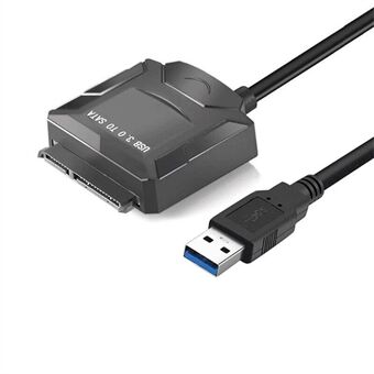 U3-027-OD USB 3.0 til vinklet SATA 22-bens adapterkabel til 2,5", 3,5" harddisk SSD til stationær bærbar computer