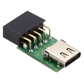 UC-141-TC001 Single Port Type-C 3.1 Hun til USB 2.0 Bundkort 9Pin 10Pin Adapter PCBA 480Mbps