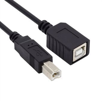U2-068-BK 20cm USB 2.0 B Type Male to Female Extension Cable 20cm for Printer Scanner Hard Disk