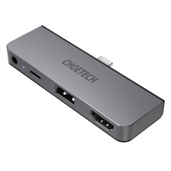 CHOETECH HUB-M13 4-i-1 USB-C til 3,5 mm + Type-C + USB + HD-porte Hub Laptop Tablet Adapter