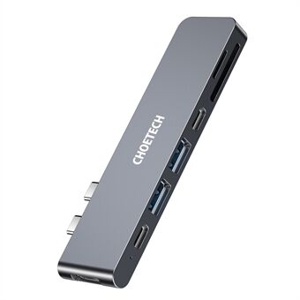 CHOETECH HUB-M14 til MacBook Air / Pro 7-i-1 USB-C Hub Type-C USB HD-portadapter SD / TF-kortlæser