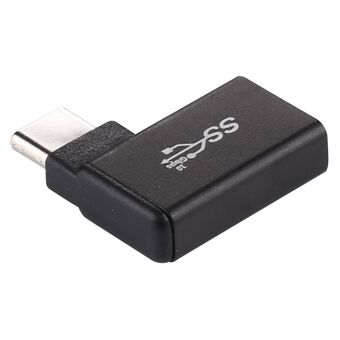 90 Degree Right Angle Type C Male to USB 3.0 Female Converter 10Gbps Data Adapter