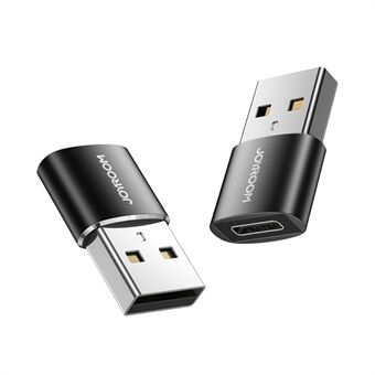 2 stk JOYROOM S-H152 USB til Type C OTG Adapter USB han til USB-C hun konverter til bærbar mobiltelefon