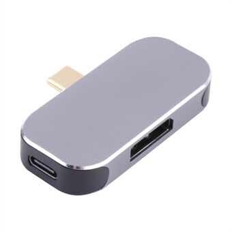 3-in-1 Type-C Male to Type-C+USB+DP Female Converter Adapter