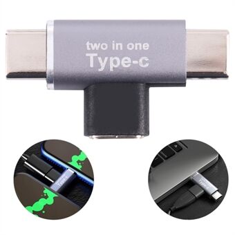 Type-C Female to 2 Type-C Male Mobile Phone Tablet Charging Adapter Converter