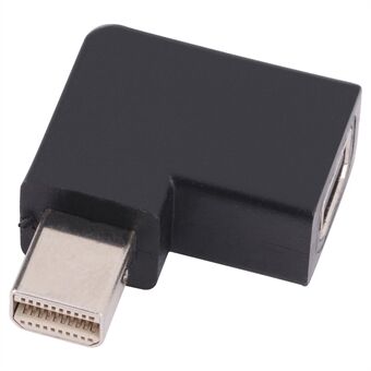 DP1.4 8K Mini DisplayPort Female to Mini DisplayPort Male Video Converter Elbow Adapter