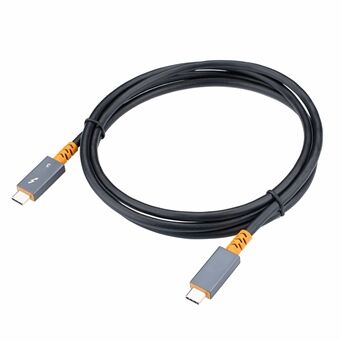 1.5m USB Type-C 100W 20V/5A Fast Charging Cable Thunderbolt 3 40Gbps 4K Audio Video Transmission Cord