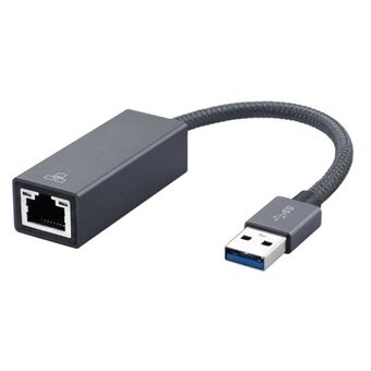 USB 3.0 Am til RJ45 Gigabit Ethernet-adapter Understøtter 10/100/1000 Mbps til MacBook/ Nintendo Switch/Desktops (0,2m)