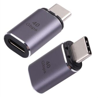 40Gbps Type-C Male to Type-C Female Aluminum Alloy Magnetic Suction Adapter Converter