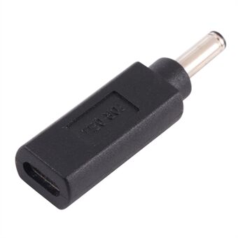 Type-C Female to 4.5 x 3.0mm Male Power Adapter Portable Mini Converter for Dell