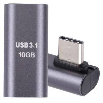 USB 3.1 Type-C han- til USB 3.1 Type-C hun-omformer-albueadapter