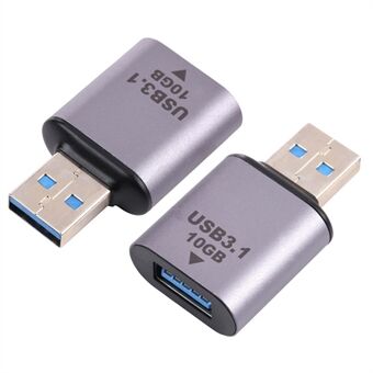 USB 3.1 Male to Female Adapter High Speed 10Gbps Data Transfer Converter Aluminum Shell Portable Connector for PC