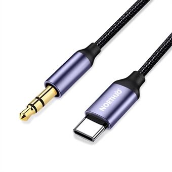 NORTHJO 1m USB C to Aux Cord 3.5mm Audio Male Headphone Car Stereo Headphone Converter Audio Jack Wire