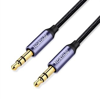 NORTHJO NOMTM0302 3-Pole 3.5mm AUX Adapter Cable Audio Male to Male Stereo Audio Line 2m