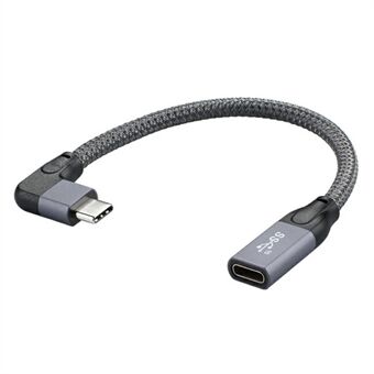 0.2m 100W PD 5A Elbow USB3.1 Gen 2 Type-C Extension Cable 4K 60Hz 10Gbps USB-C Cord for Macbook ASUS HP Laptop