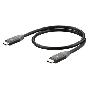0,6m USB-C til USB-C PD 100W hurtigopladningsledning USB3.1 Thunderbolt 3 40Gbps 4K videotransmissionskabel til MacBook Pro/iPad Pro