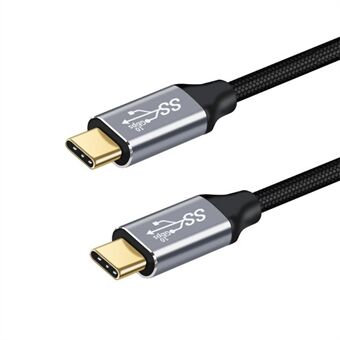 3M USB C til USB C-kabel USB 3.1 Gen2 10 Gbps multifunktions 100W PD nylonflettet type C-kabel (han til han)