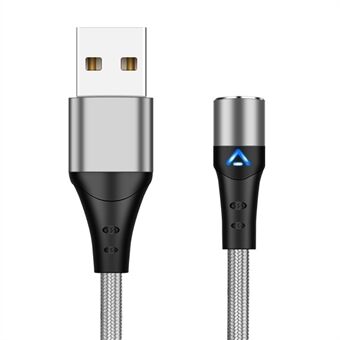 1m 3A Magnetic Attraction Nylon Braided Charging Cable USB Data Cord (No Magnetic Adapter)