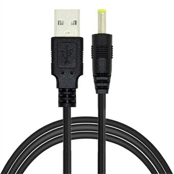 U2-067-4017MM 150cm 24AWG USB to DC Power Cord USB 2.0 Male Type-A to 5V DC 4.0x1.7mm DC Power Round Plug Cable