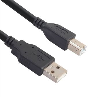 1,5M USB 2.0 AM-TO-BM-printerkabel Type-A til Type-B højhastighedsprinterledning Kompatibel med HP