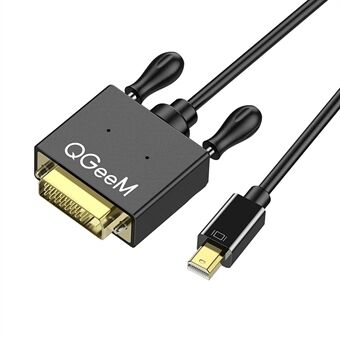 QGEEM QG-HD30 Mini DP to DVI Adapter Mini DisplayPort Male to DVI Male Computer Converter Cable Compatible with Thunderbolt 2 for MacBook Air/Pro/Monitor/Projector