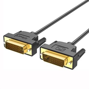QGEEM QG-HD15 1m DVI til DVI-kabel Han til han Dual-Link DVI-kabeladapter Understøtter 2560x1600/60Hz Kompatibel med DVI-D (24+1)
