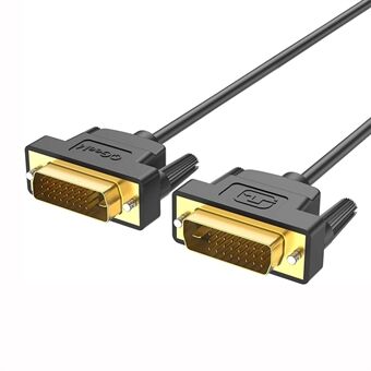 QGEEM QG-HD15 1,8 m DVI han til DVI han kabeladapter Dual-Link ledningskonverter Support 2560x1600/60Hz Kompatibel med DVI-D (24+1)