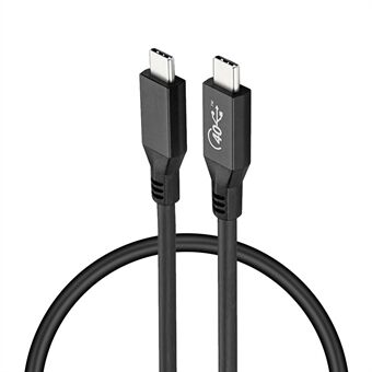 USB4-kabel kompatibelt med Thunderbolt 3 USB-IF PD3.0 100W superopladnings-USB-kabel 40Gbps højhastigheds datasynkroniseringsledning (1m)
