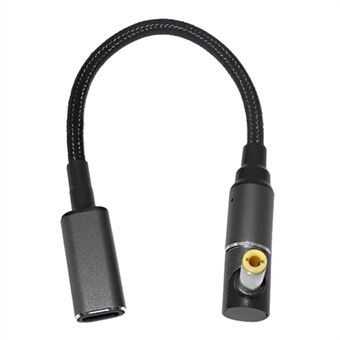 For Lenovo Asus Toshiba Universal Laptop Charger USB Type-C Female to 5.5mm*2.5mm Male Magnetic Converter Cable Support 100W Fast Charging